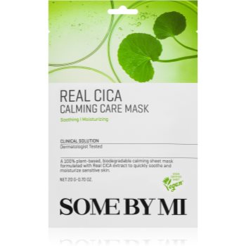 Some By Mi Clinical Solution Cica Calming Care Mask mască textilă calmantă pentru piele sensibilă - imagine 2